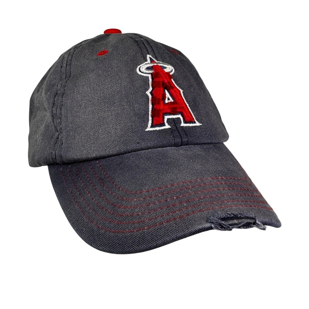 Sixth Man Promotions Los Angeles Angels Hat Navy Blue Distressed Fox Sports West